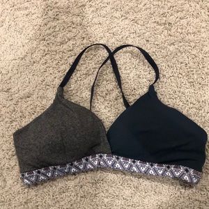 Athleta Teal and Gray Sports Bra Size Small